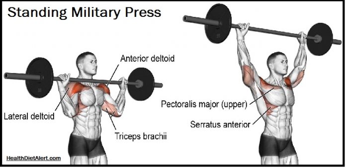 standing military press